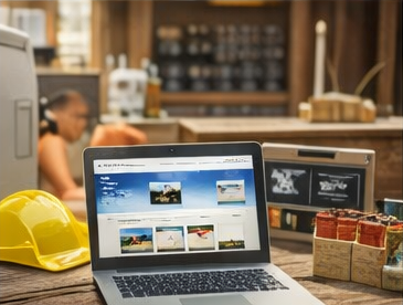 Farmer using tablet for farm management and technology